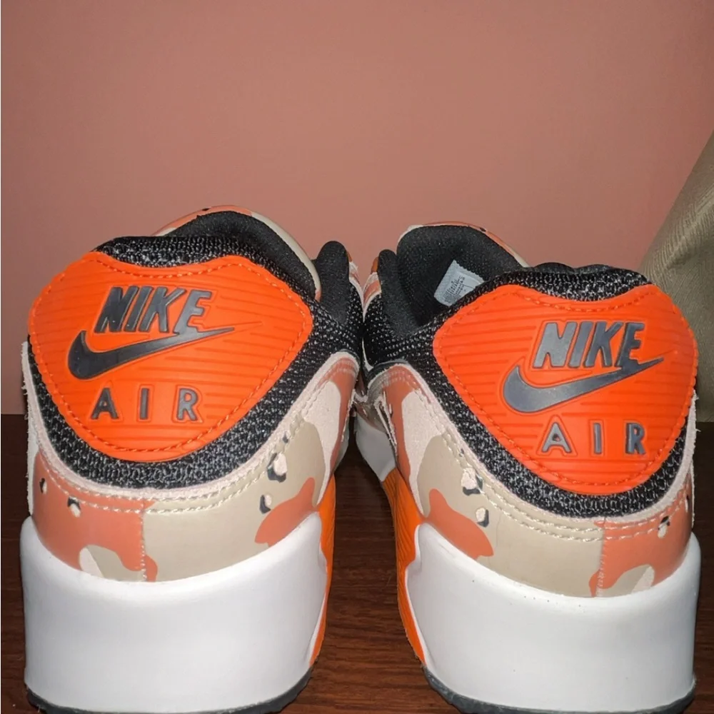 Nike Men’s Sneakers - Orange, Black, and Tan - Picture 1 of 8